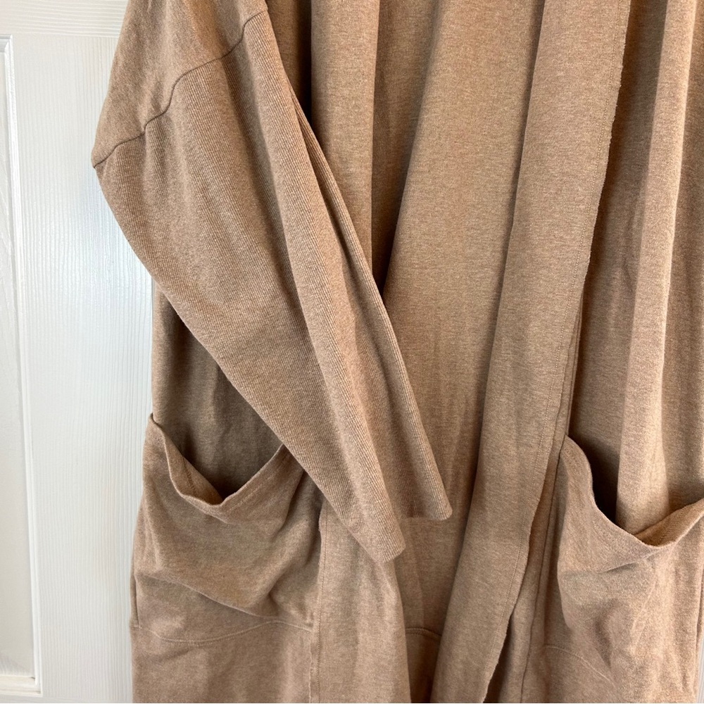 Pact Tan Slouchy Open Front Cardigan - Picture 7 of 9